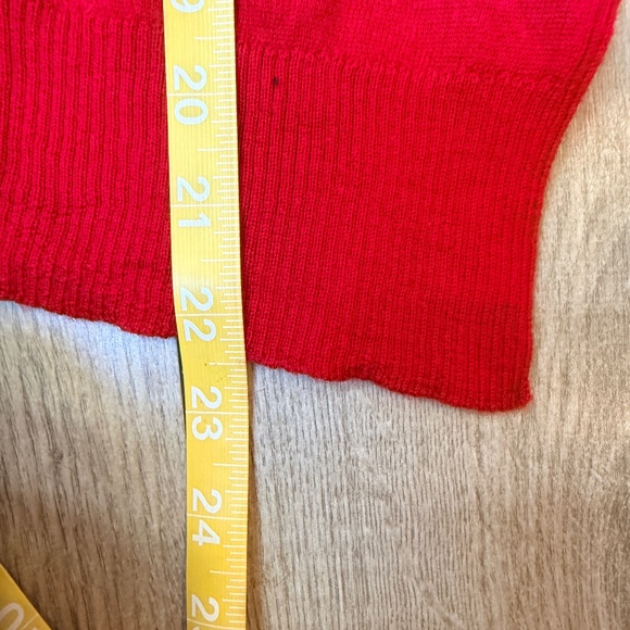 Max Studio Red Wool Sweater size L - Picture 6 of 6